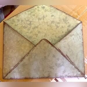 Galvanized metal envelope
